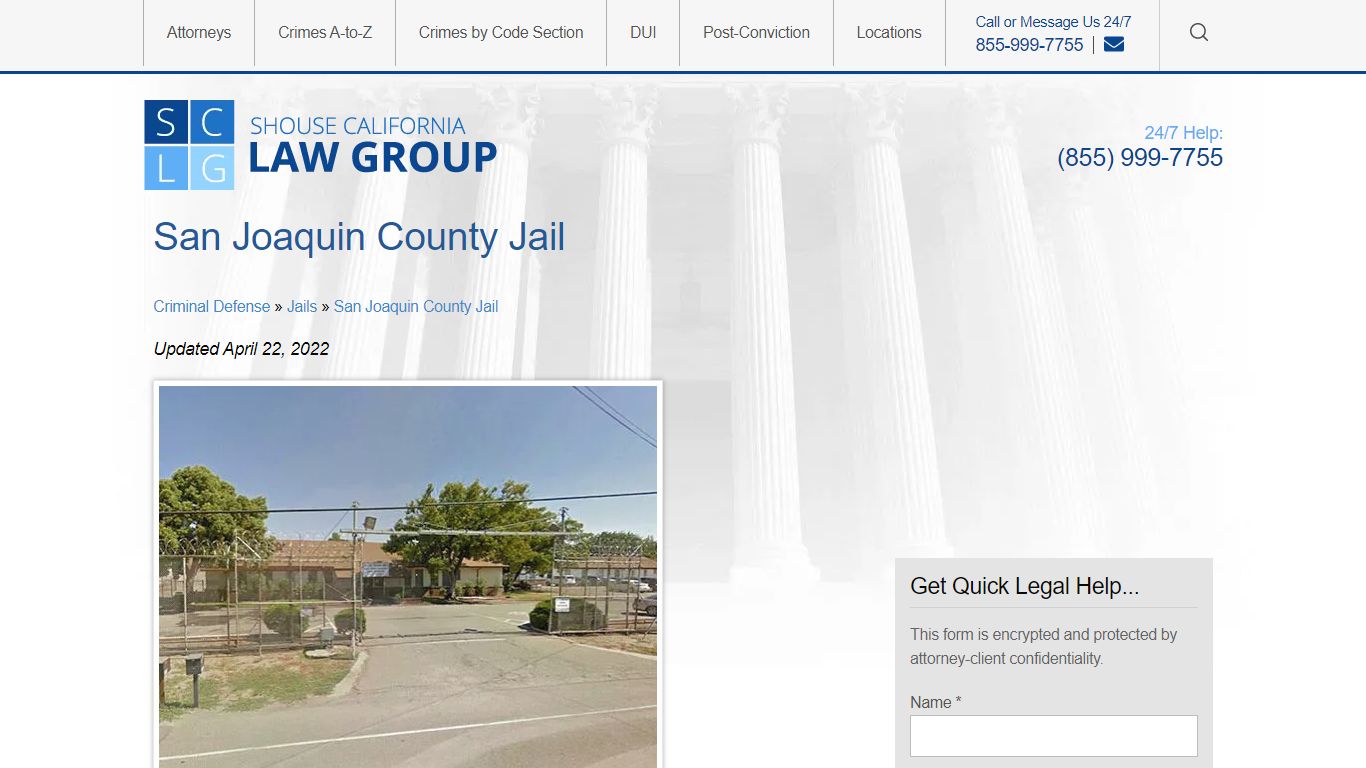 San Joaquin County Jail Info - Location, Bail, Visiting ...